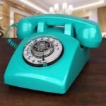 Wireless Bluetooth Desk Phone Style 1-Magenta - Image 3