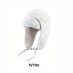 Women Sherpa Aviator Beanie - Warm Earflap Knit Hat Dark Coffee - Image 5
