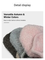Women Sherpa Aviator Beanie - Warm Earflap Knit Hat Dark Coffee - Image 13