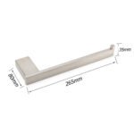 Brushed Nickel Bathroom Cubic Square Towel Rack Clothes Wall Mounted Holder Kit - Image 2