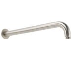WELS Brushed Nickel Round 8" Rain Shower Head Straight Wall Mount Arm Mixer Set - Image 2