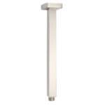 Brushed Nickel Square 8" Rain Shower Head 300mm Brass Ceiling Dropper Arm Set - Image 2
