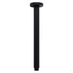 Matt Black Round 16" Extra Large Rain Shower Head 300mm Ceiling Dropper Arm Set - Image 2