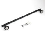 Matt Black 600mm Long Single Towel Rack Rail Holder Stainless Steel Hanger Bar - Image 5