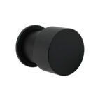 Matt Black Round Knob Concealed Shower Mixer Valve Hot Cold Water Switch Tap Kit