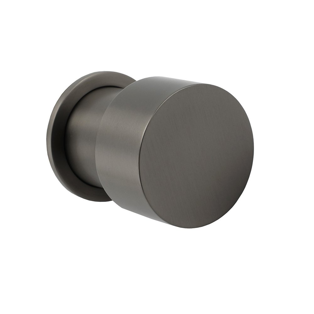 V1233-KC1292GM-202602062250-00 Gun Metal Round 1/4 Knob Handle Wall Mounted Shower Hot Cold Water Mixer Tap Kit - Image 1