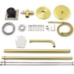 WELS Brushed Gold Twin Shower Handset Combo Set Outdoor Washing 10" Head 316 SUS - Image 11