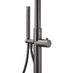 316 SUS WELS Gun Metal Twin Shower Handset Combo Outdoor Bath Rainfall 10" Head - Image 3