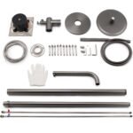 316 SUS WELS Gun Metal Twin Shower Handset Combo Outdoor Bath Rainfall 10" Head - Image 11