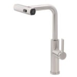 Brushed Nickel 3-Mode Kitchen Mixer Pull Out Down Sink Laundry Faucet Tap WELS - Image 2