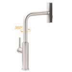 Brushed Nickel 3-Mode Kitchen Mixer Pull Out Down Sink Laundry Faucet Tap WELS - Image 3