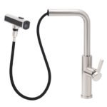 Brushed Nickel 3-Mode Kitchen Mixer Pull Out Down Sink Laundry Faucet Tap WELS - Image 5