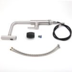 Brushed Nickel 3-Mode Kitchen Mixer Pull Out Down Sink Laundry Faucet Tap WELS - Image 7