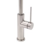 Brushed Nickel 435mm Tall Slim Round Kitchen Laundry Sink Mixer Faucet Tap Spout - Image 6
