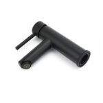 WELS Black 7.5L/min Kitchen Laundry Round Basin Mixer Vanity Sink Faucet Tap Set - Image 5