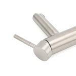 WELS Kitchen Laundry Round Basin Mixer Vanity Sink Faucet Tap Nickel Brushed Set - Image 4
