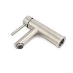 WELS Kitchen Laundry Round Basin Mixer Vanity Sink Faucet Tap Nickel Brushed Set - Image 5
