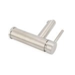WELS Kitchen Laundry Round Basin Mixer Vanity Sink Faucet Tap Nickel Brushed Set - Image 6