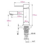 WELS Kitchen Laundry Round Basin Mixer Vanity Sink Faucet Tap Nickel Brushed Set - Image 8