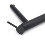 WELS Matt Black Round Tall Basin Mixer Vanity Bathroon Sink Tap Laundry Faucet - Image 4