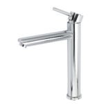 WELS 7.5L/m Round Tall Laundry Basin Mixer Vanity Sink Faucet Tap Polish Chrome - Image 2