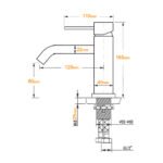 WELS Kitchen Laundry Round Standard Basin Mixer Vanity Sink Faucet Tap Black Set - Image 8