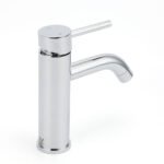 WELS Round Curve Kitchen Laundry Short Basin Mixer Vanity Sink Faucet Tap Chrome - Image 3