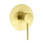 Watermark Brushed Gold Round Bathroom Shower Hot Cold Mixer Ceramic Cartridge OZ