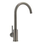 Gun Metal Round Kitchen Mixer Sink Tap 360° Swivel Laundry Basin Faucet Spout Set - Image 3