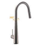 WELS Gun Metal Pull Out 2 Modes Spray Spout Kitchen Sink Tap Basin Faucet Mixer - Image 3