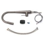 WELS Gun Metal Pull Out 2 Modes Spray Spout Kitchen Sink Tap Basin Faucet Mixer - Image 7