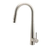 Brushed Nickel Pull Out Kitchen Tap Sink Mixer Faucet Spout 2 Modes Spray Outlet