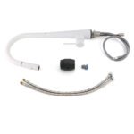 Matte White 2 Modes Spray Kitchen Mixer Pull Out Sink Tap Laundry Swivel Faucet - Image 7