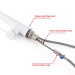 Matte White 2 Modes Spray Kitchen Mixer Pull Out Sink Tap Laundry Swivel Faucet - Image 6