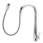 WELS Chrome Pull Out Kitchen Sink Tap Round Basin Mixer Faucet Flexible Spout - Image 2