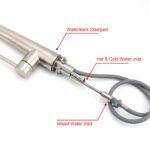 Brushed Nickel Silver Round Pull Out Kitchen Sink Tap Mixer Faucet Spout Outlet - Image 6
