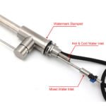 Brushed Nickel 2 Way Spray Kitchen Mixer Tap Pull Out Sink Laundry Swivel Faucet - Image 6