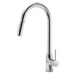 WELS Chrome 2 Modes Spray Pull Out Kitchen Swivel Faucet Sink Tap Laundry Mixer