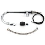WELS Chrome 2 Modes Spray Pull Out Kitchen Swivel Faucet Sink Tap Laundry Mixer - Image 7