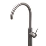 Gun Metal Bathroom Free Standing Hot Cold Water Mixer Tap Bath Tub Filler Spout - Image 2