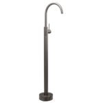 Gun Metal Bathroom Free Standing Hot Cold Water Mixer Tap Bath Tub Filler Spout - Image 3