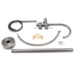 Gun Metal Bathtub Mixer Tap Free Standing Faucet Spout With Handheld Shower Set - Image 7