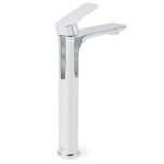 WELS Bathroom Chrome Round Tall Basin Mixer Vanity Faucet Laundry Counter Tap - Image 3