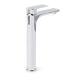WELS Bathroom Chrome Round Tall Basin Mixer Vanity Faucet Laundry Counter Tap - Image 4