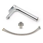 WELS Bathroom Chrome Round Tall Basin Mixer Vanity Faucet Laundry Counter Tap - Image 6