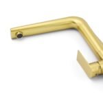 NEW ARRIVAL WELS Brushed Gold Round Kitchen Mixer Sink Tap Laundry Faucet Spout - Image 5