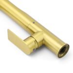 NEW ARRIVAL WELS Brushed Gold Round Kitchen Mixer Sink Tap Laundry Faucet Spout - Image 6