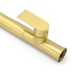 NEW ARRIVAL WELS Brushed Gold Round Kitchen Mixer Sink Tap Laundry Faucet Spout - Image 7