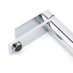 WELS Chrome Square Bathroom Short Basin Mixer Vanity Sink Faucet Tap Flat Lever - Image 4
