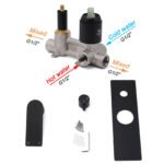 Watermark Matt Black Square Bathroom Shower Mixer 2-Way Control Switch Diverter - Image 4